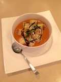 Sundried Tomato Bisque & Grilled Cheese Croutons