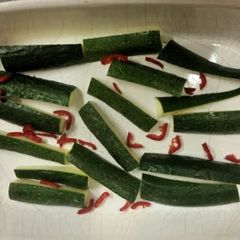 Courgettes with Chilli and Mint A picture of Courgettes with Chilli and Mint.