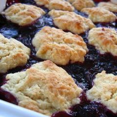 A picture of Blackberry Cobbler.