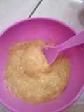 Mpasi 6 bulan Pisang Ambon Dan biskuit Milna