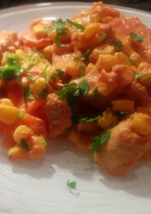A picture of Chicken with corns.