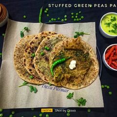 Stuffed Green Peas Paratha A picture of Stuffed Green Peas Paratha.