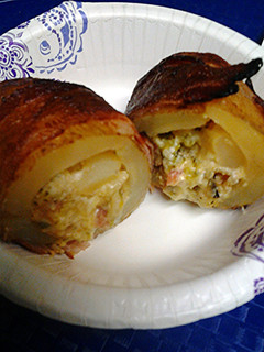 A picture of Oso's deviled potatoes.