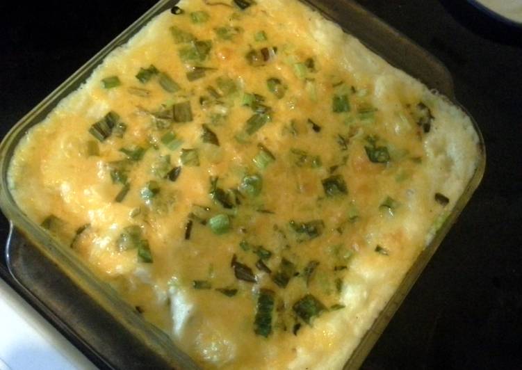 Recipe of Homemade Cheddar and Green Onion Mashed Potatoes
