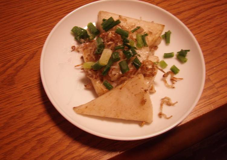 For Bentos - Sautéed Turnips and Crunchy Tiny Fish (Jako)