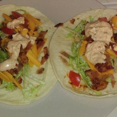Bacon Shrimp tocos A picture of Bacon Shrimp tocos.