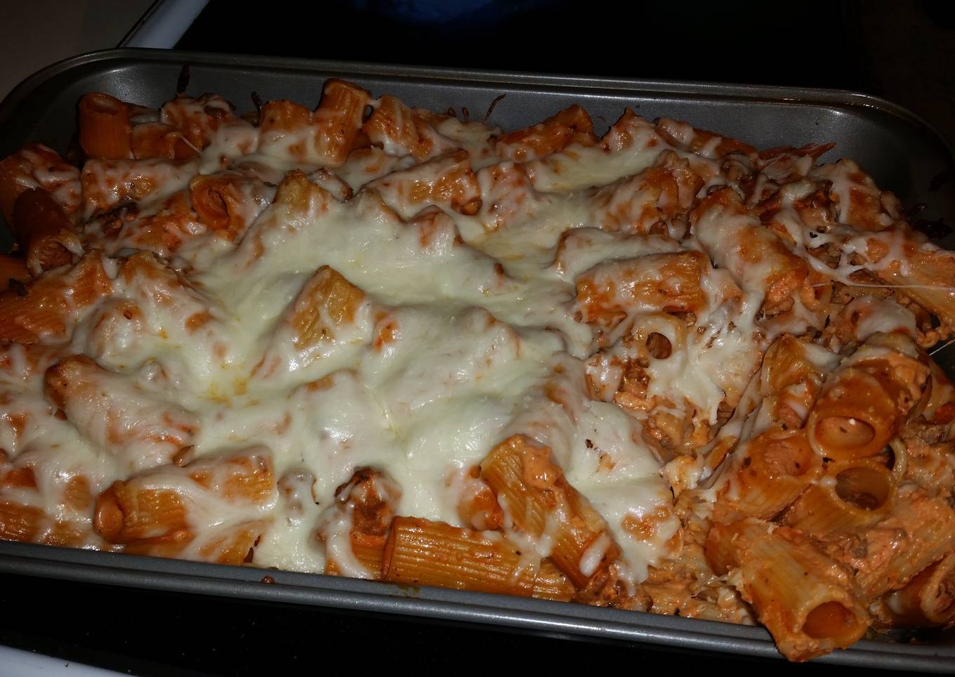 Cheesy baked ziti