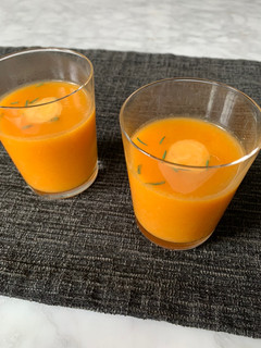A picture of Parsnip, Carrot and Tarragon Soup.