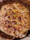 Torta salata zucca, speck e caciotta
