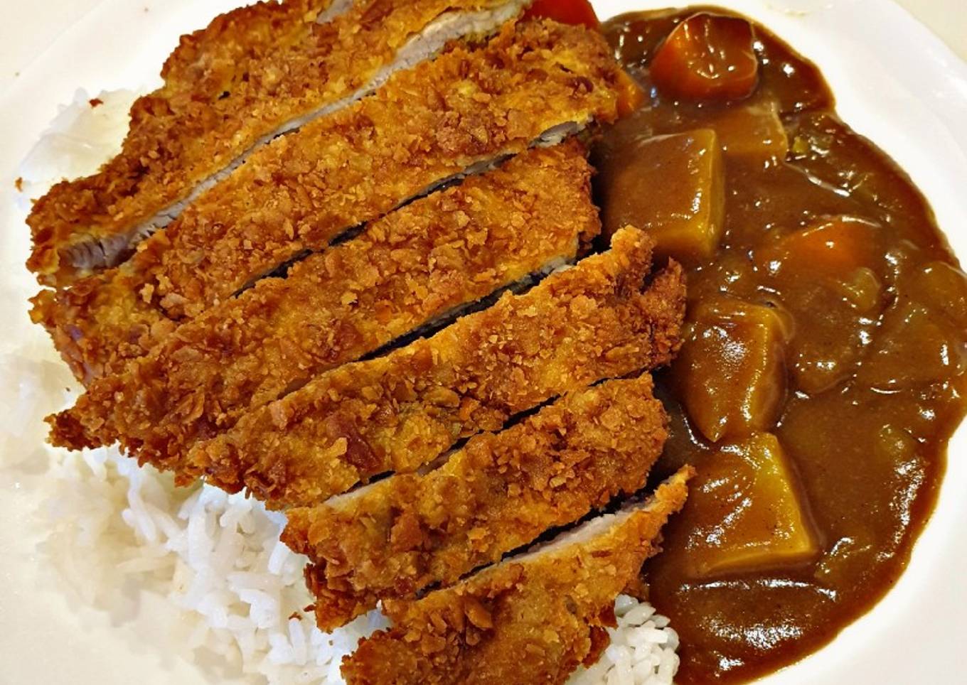 Tonkatsu curry rice
