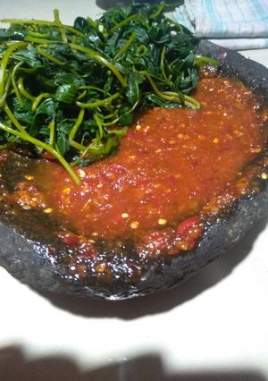Foto resep Cemeding Daun Ubi Jalar