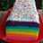 Rainbow cake kukus putih telur