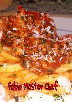 Foto di Tagliolini con Tritato Misto e Salsiccia