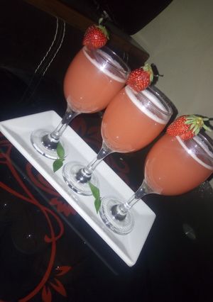 A picture of Strawberry slush.