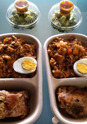 Una foto de Arroz atollado