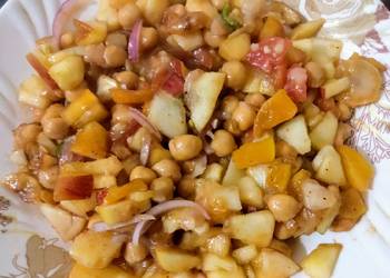 How to Recipe Yummy Chana Chaat  Fruit Chaat Mix