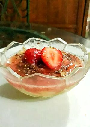 Foto resep Cheesecake Saus Stroberi (No Oven)