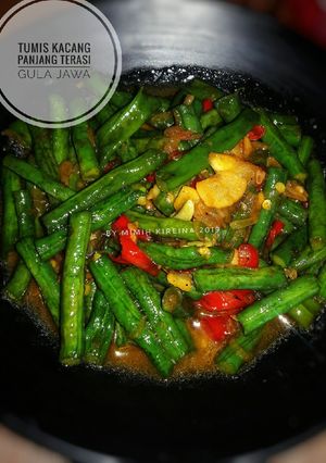 Foto resep Tumis kacang panjang terasi gula jawa