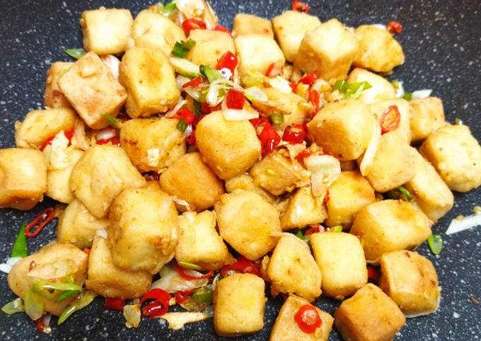 Cara Gampang Menyiapkan Tahu Cabe Garam, Lezat Sekali