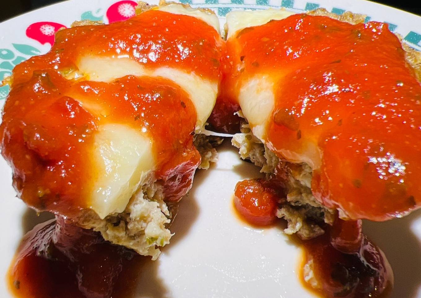 Turkey with 8 muffin cups of cheese
