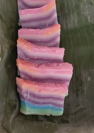 Foto resep Kue Lapis pepe rainbow