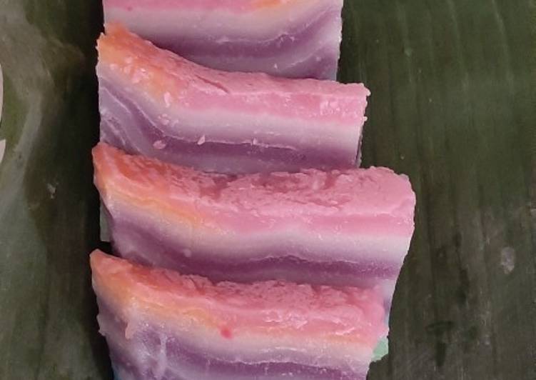 Resep Mudah Kue Lapis pepe rainbow Cita Rasa Tinggi