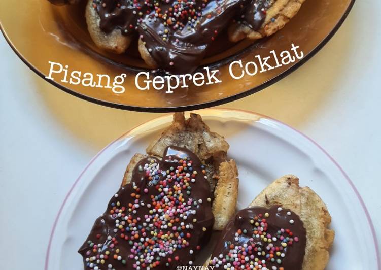 Resep Terbaik Pisang Geprek Coklat Mantul Banget