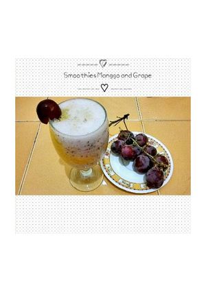 Foto resep Smoothies Manggo and Grape