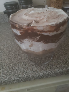 A picture of Cookie Dough Trifle.