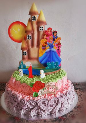 Foto resep Kue ulang tahun dgn sponge cake