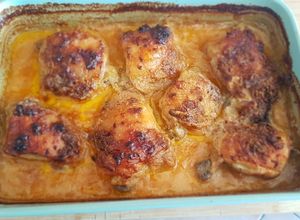 Foto de Frango no forno com natas