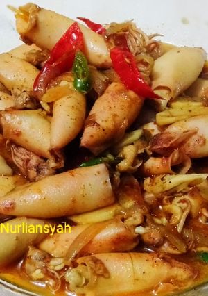 Foto resep Cumi asin bumbu kari