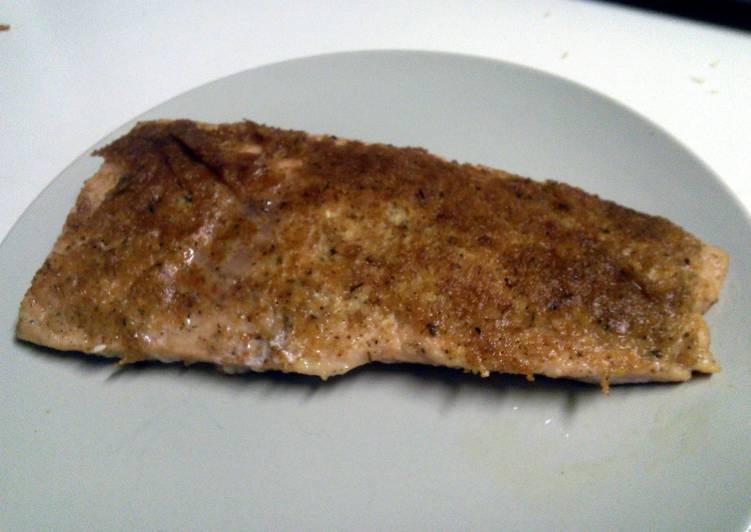 Recipe of Homemade Parmesan Crusted Salmon