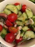 Seafood marinated salad
