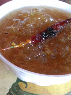 A picture of Aam ka meetha achar.