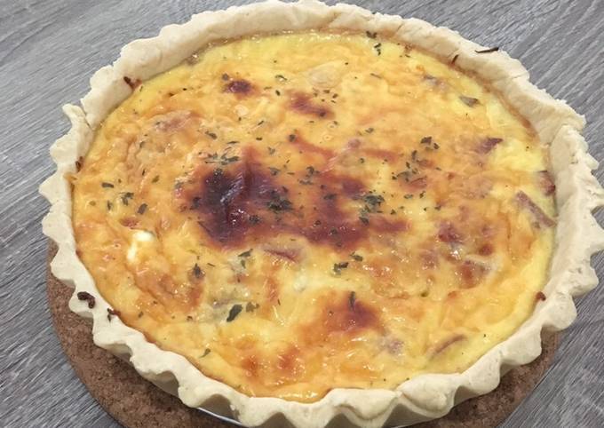 Smoked beef & Mushroom Quiche