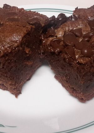 A picture of Easy Double Chocolate Brownies.