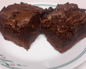 Unique Recipe Easy Double Chocolate Brownies Practical Delicious