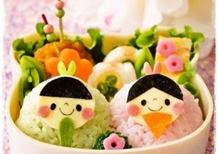 Easiest Way to Make Speedy Character Bento For Girl&#39;s Day Festival - Hina Doll