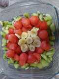 Tricolore italiano di frutta🍉🍌🥝