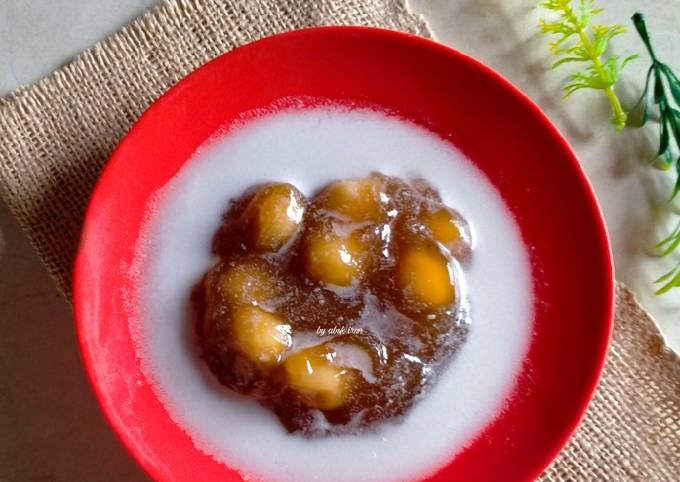 Cara Gampang Membuat Bubur Biji Salak Labu Kuning Anti Gagal