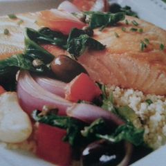 A picture of Fresh Salmon w/Quinoa.