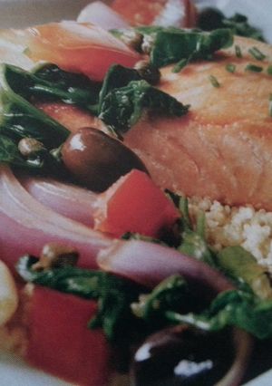 A picture of Fresh Salmon w/Quinoa.