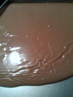 A picture of caramel fudge.