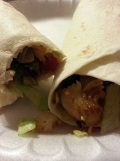 A picture of Pan grilled fish taco.
