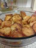 Lovely crisp, soft and fluffy inside roast potatoes