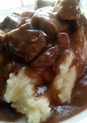 A picture of No Peek Beef Tips.