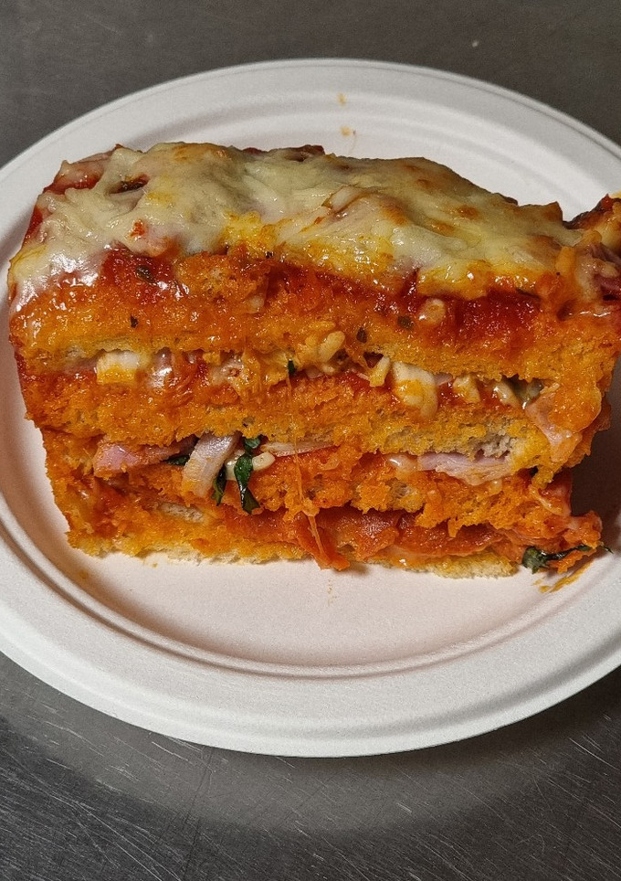 Una foto de Pizza cake