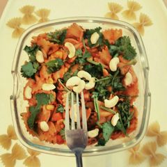 A picture of Masala Pasta (Indian style pasta).