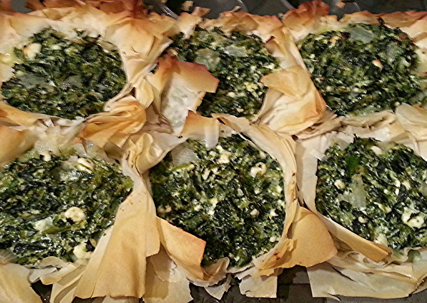 Mini Veggie Greek Spinach Pies